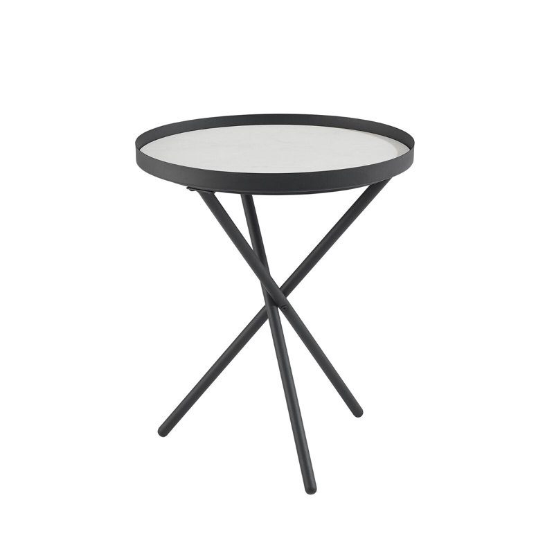 Muflier Tray Top End Table, Black