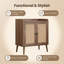 Buffet vintage en rotin avec rangement pour salle à manger, salon ou couloir-571061146