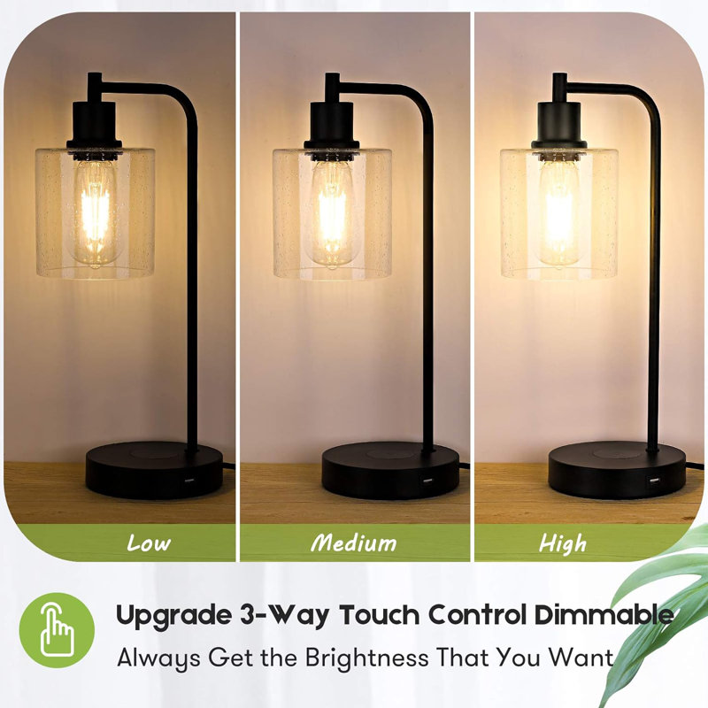 Lampe de bureau Piermont, Noir