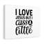 I Love Jesus But I Cuss A Little - Wrapped Canvas Print-369128302