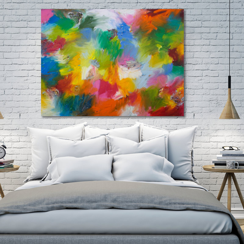 «Color Explosion», reproduction d'art sur toile tendue, H 20 po x l 15 po x P 1,5 po