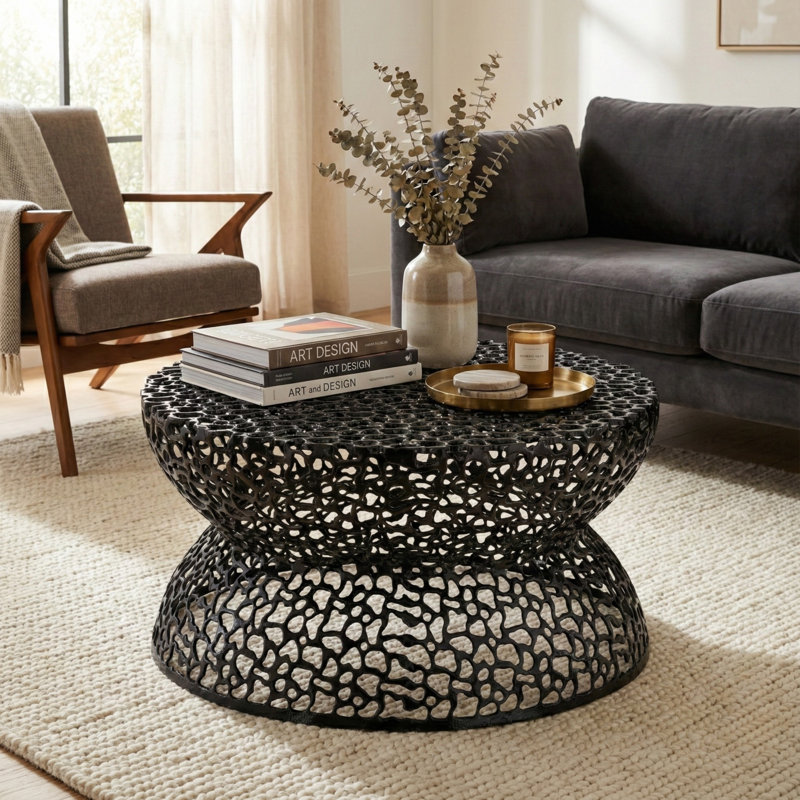 Ensemble de 2 tables basses et table de bout Nova Artisan Nova (2 pièces), Noir