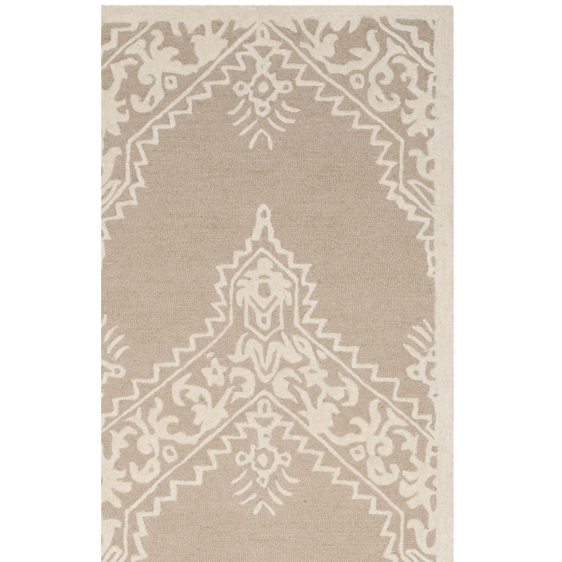 Tapis en laine et en viscose touffeté à la main Nioka, Rectangle de 5 pi x 8 pi