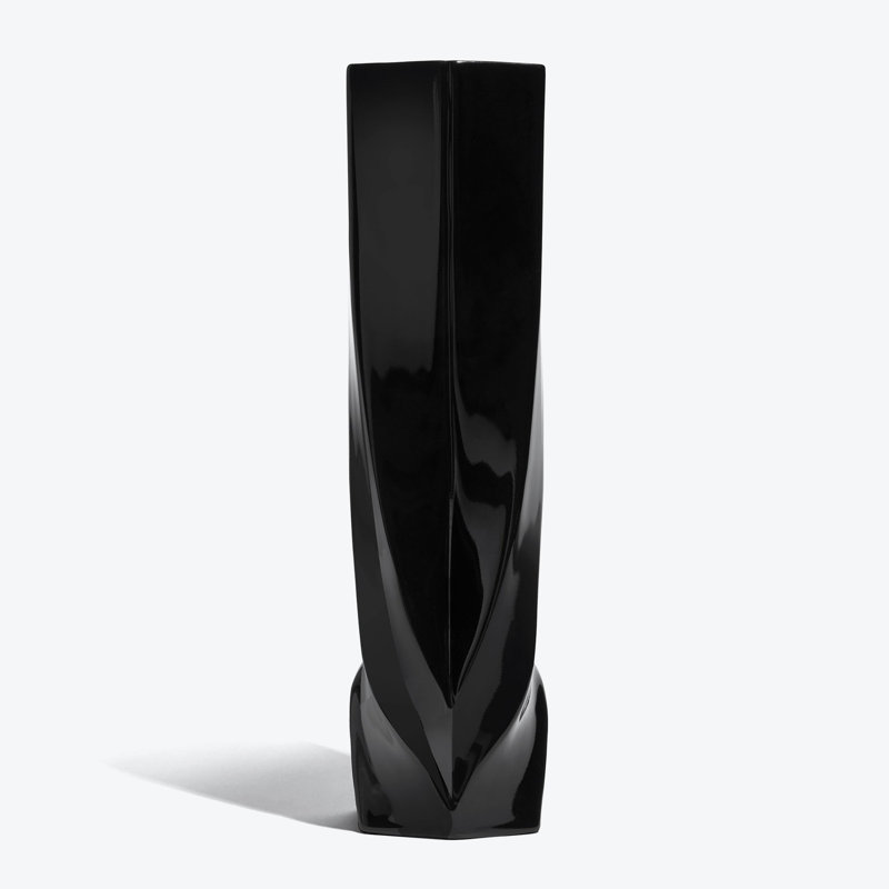 BRAID Porcelain Table Vase, Black