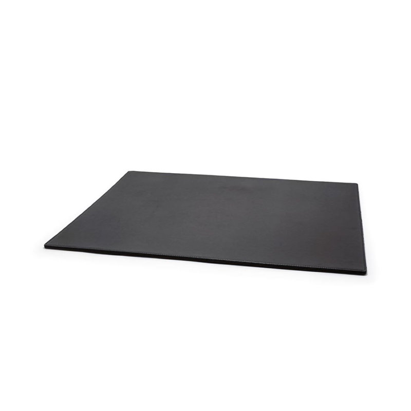 London Faux Leather Desk Pad, Black