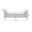 Banc rembourré vert-689096529