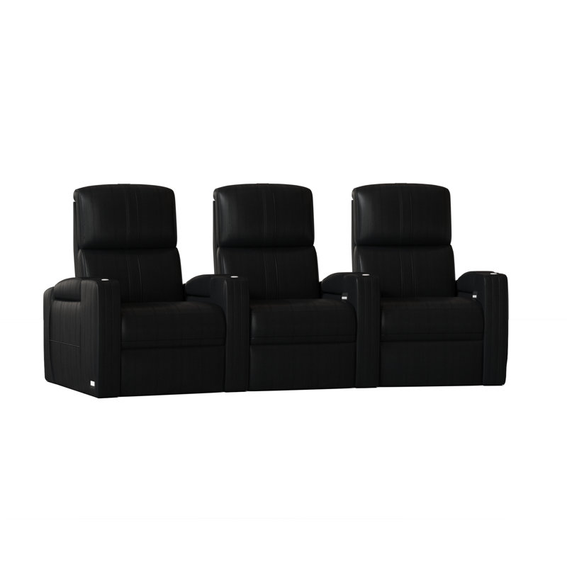 Rangée de cinéma maison Flash HR (rangée de 3), Onyx Smartsuede