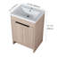 Meuble-lavabo autoportant avec lavabo en résine