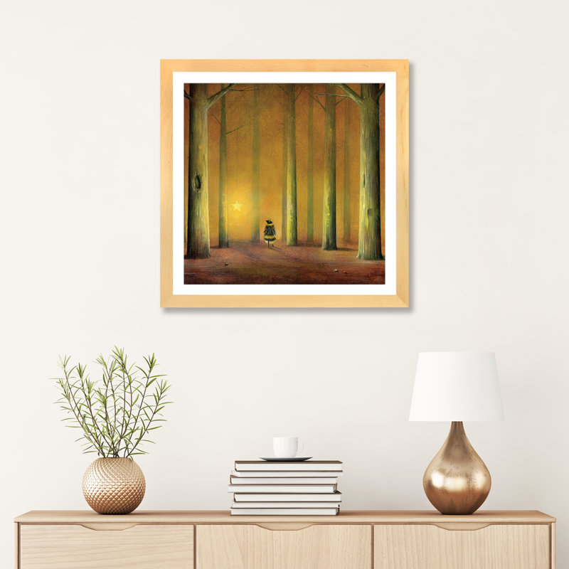 Starstruck par Neil Thompson - reproduction d'art, Papier bois naturel, Blanc, H 24 po x l 24 po x p 1 po