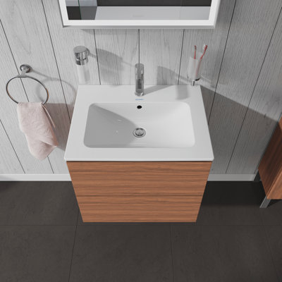 Base de salle de bain simple à fixation murale 24,38 po meuble-lavabo