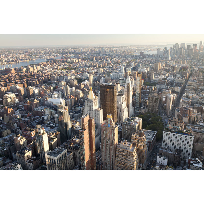 High Angle View Of New York City by JaysonPhotography - Wrapped Canvas Print, 51cm H x 76cm W