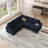 Shavera 84.2" W Velvet Modular Sleeper Sectional with Reversible Chaise -369943523