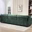 3 canapé de salon en chenille, 111,96 x 31,82 x 33,62 po, coussins, conception simple et élégante, coins arrondis pour le tissu, décoration douce et polyvalente