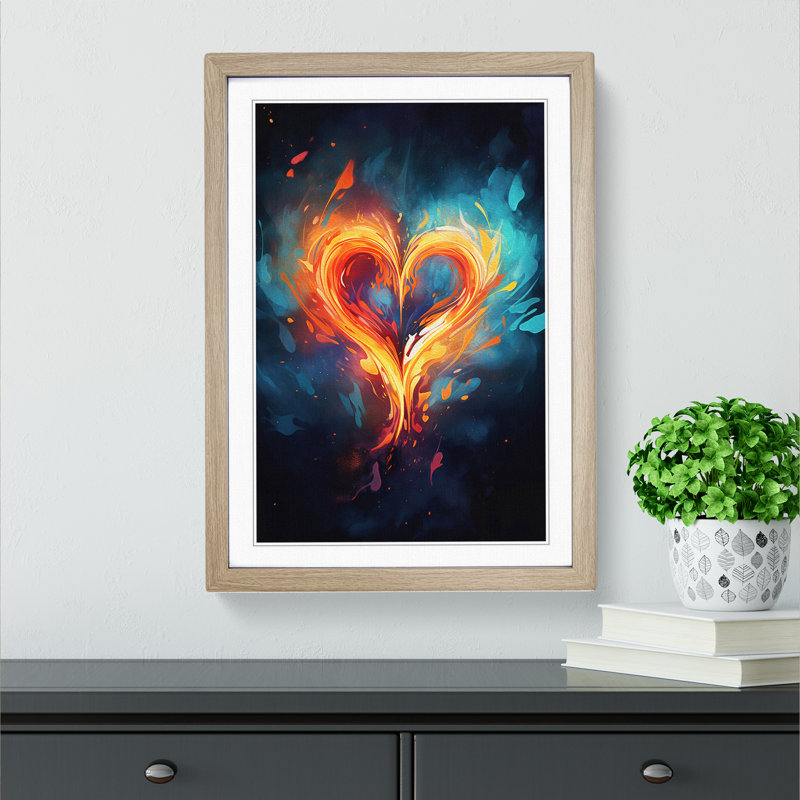 Love Heart Digital Art - Framed Print