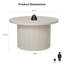 Table basse 31,5 "avec base en bois massif-364301944