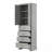 Versatile MDF Storage Cabinet With 2 Doors, 4 Drawers, And Adjustable Shelf For Bathroom Or Office Organization-763160595