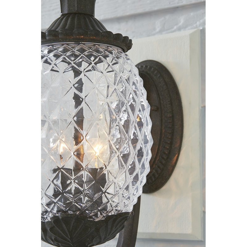 Arlesey Aluminum Wall Light, Black Coral