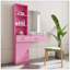 Bureau à cheveux rose moderne et simple, espace de rangement multicouche-1927713021
