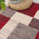 Allyne Geometric Red/Gray Area Rug