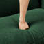 Canapé 4 places avec pieds en forme de coquillage et cylindriques Boucle-121361599