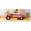 Lit plateforme double en forme de voiture de course avec roues, rouge-1124163156