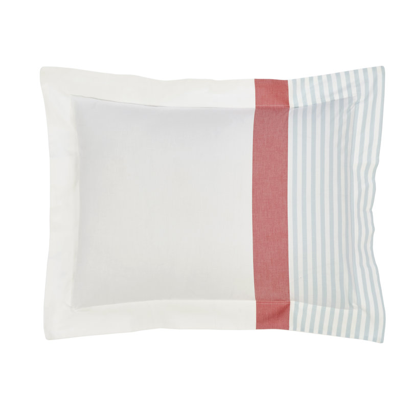 Taie décorative La Jolla, Roux / Aqua, Standard