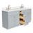 Hamlet 73'' Double Bathroom Vanity with White Quartz Top-60199499