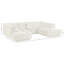 Tissu rembourré 3 pièces Landis Canapé modulaire modulaire-956407632