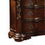 Table de chevet Faxon en noyer foncé