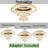 Snio LED Crystal Chandelier Flush Mount 32" Dimmable-686280487-711182922