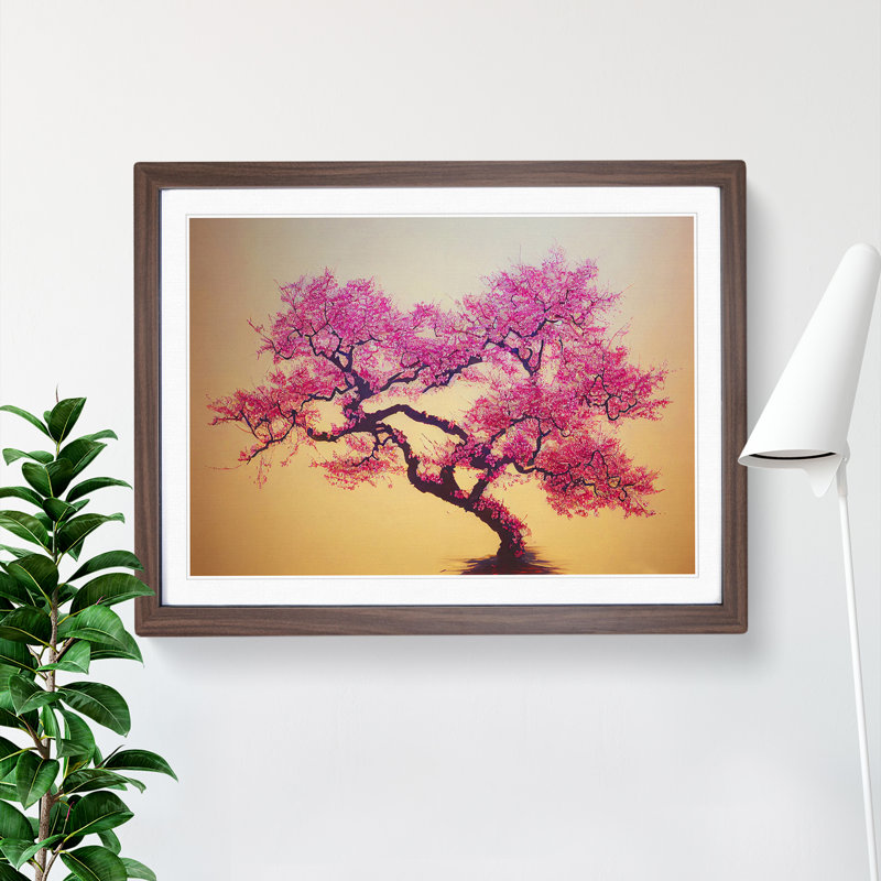 Spectacular Cherry Blossom Tree - Framed Print, 34cm H x 46cm W, Walnut Frame