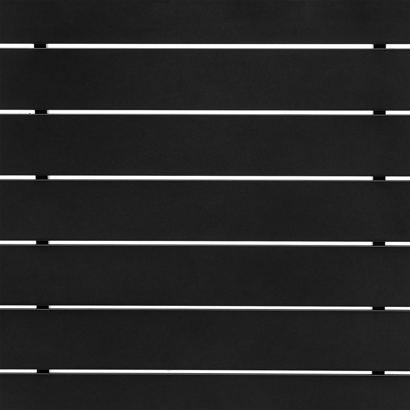 Ensemble de bar rectangulaire 5 pièces en aluminium avec coussins gris Chave