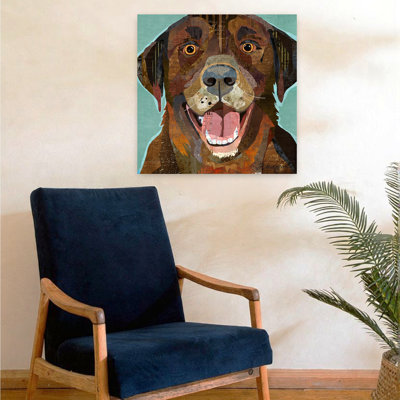 Chocolate Lab Contemporary Dog Art
