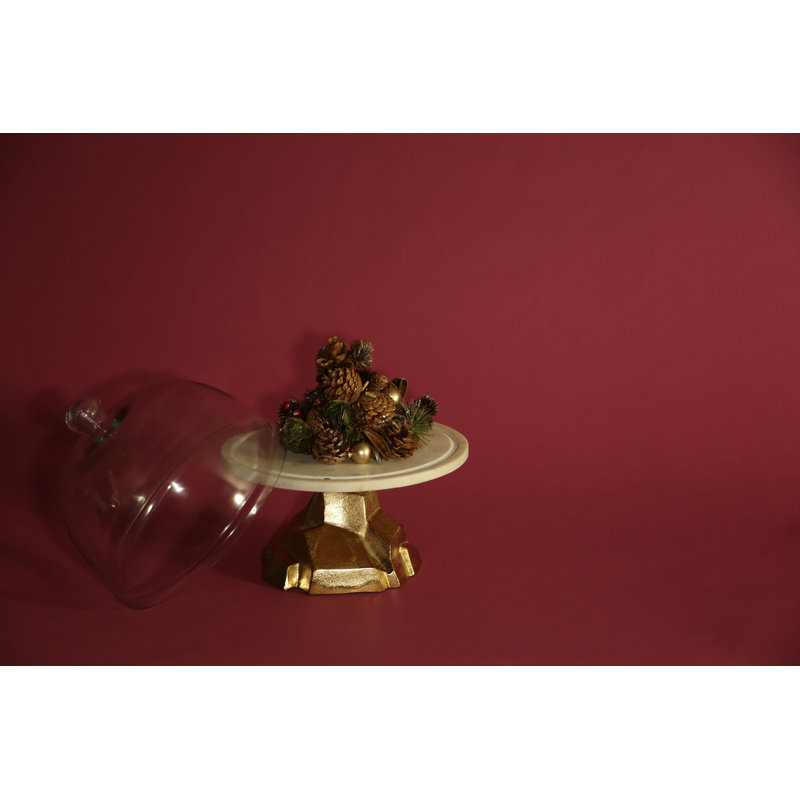Exum Cake Stand, Gold