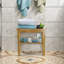 Banc de douche en bambou 19 po