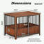 Cage pour chien avec portes doubles-357047027