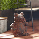 Resin Thinking Frog Statue