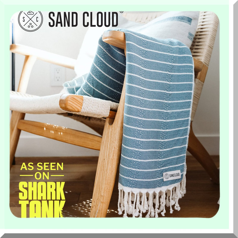 QuickDry Turkish Beach Towel - 100% Cotton, Versatile for Beach, Picnic, Blanket, or Bath - As Seen on Shark Tank