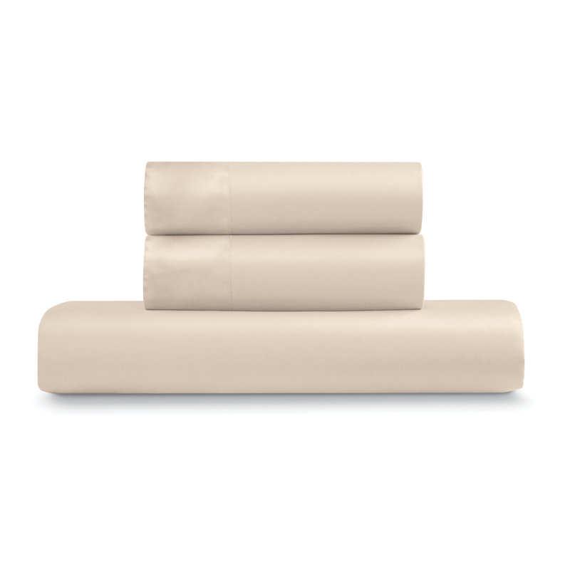 EJ Classic Cotton Percale Duvet Cover, Sand
