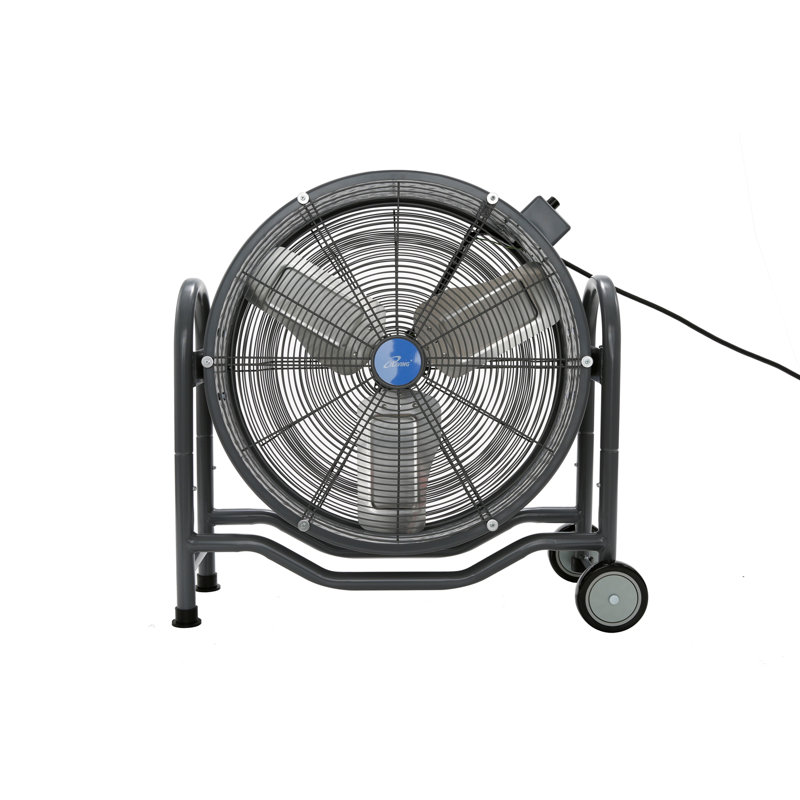 iLIVING Ventilateur de sol à grande vitesse de circulation d'air BLDC ILG8M24-70EC 24 po, 115 V, 265 W, gris