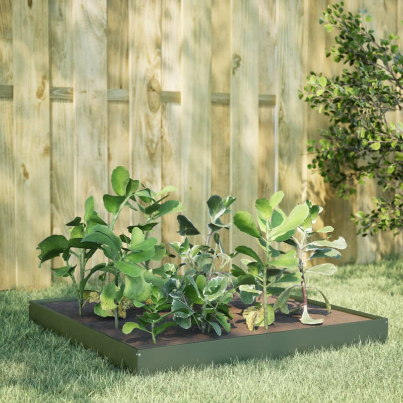 Aryonna Planter Box, Olive Green, 7.28" H x 39.37" W x 39.37" D