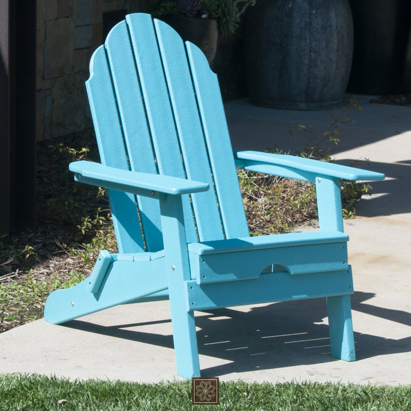 Chaise Adirondack en plastique, Bleu