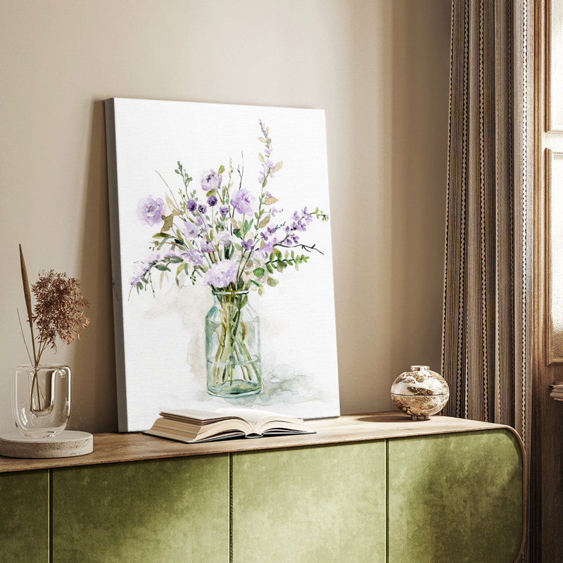 Mauve passion I - galerie Cavas sur mesure, H 18 po x l 12 po