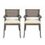 Chaise d'extérieur en bois d'acacia avec coussins-1620857938