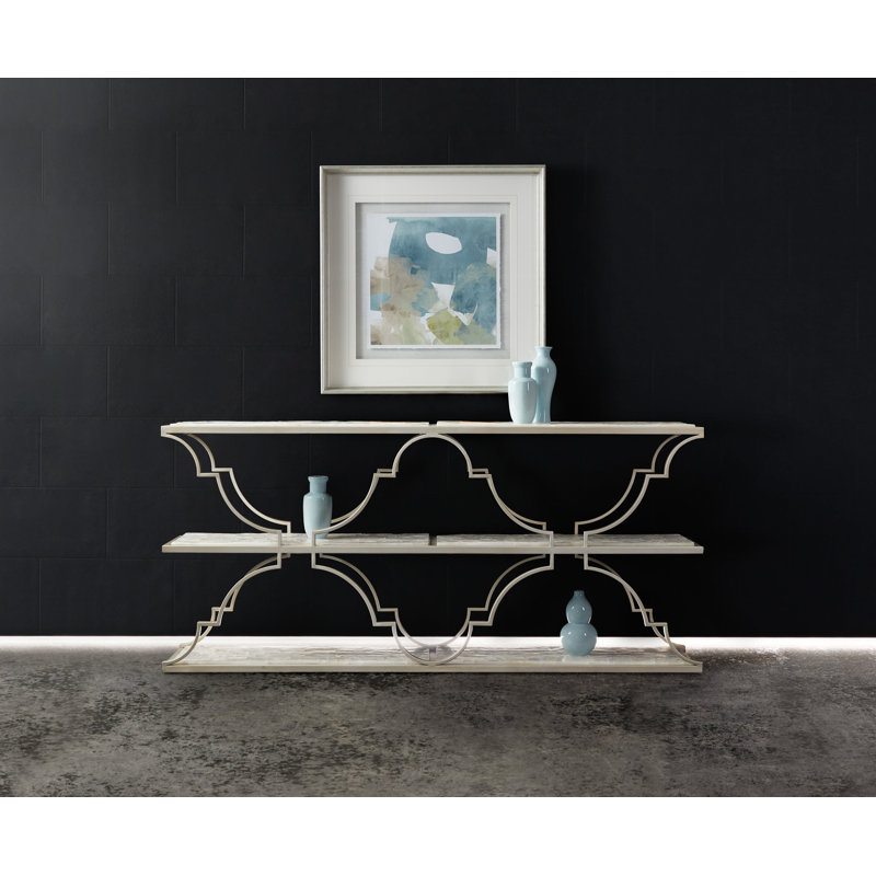 Melange 72'' W Stone Console Table