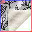 Couvertures de feuilles botaniques noires et blanches-124109668