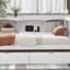 Lit de jour simple avec deux tiroirs de rangement, armoires de rangement et ports USB, blanc