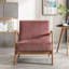 Chaise rembourrée en microfibre de style rétro-2021729989