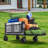 Collapsible Foldable Beach Wagon Cart Utility Cart with Folding Tailgate