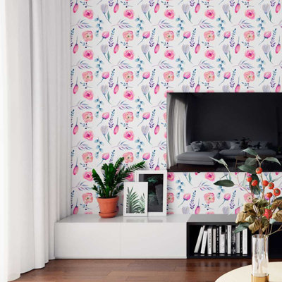 Rouleau de papier peint autocollant L 8,5 pi x l 24 po Danita